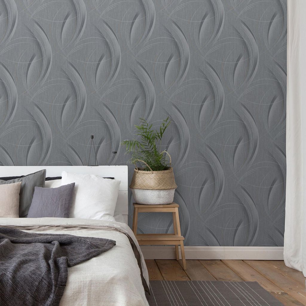 moderne tapete in grau 10218-10