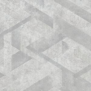 Geometrische Vliestapete in Grau