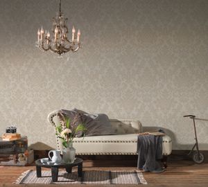 Vlies Barocktapete Beige 