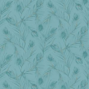 Vlies Blumentapete Blau 