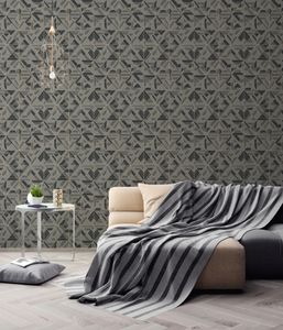 Vlies Retro- Vintagetapete Braun 