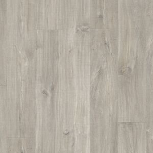 Quick-Step Alpha Vinyl Small Planks "AVSP40030 Eiche Canyon grau mit Sägeschnitten" | Integrierte Trittschalldämmung