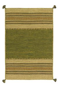 Baumwollteppich Amazonas 104001 Grün (160 x 230 cm)
