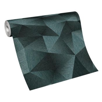 Moderne Tapete in petrol 10216-19