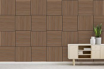 Acoustic Déco "Eiche dunkel" | 52 x 52 cm