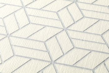 Vlies Geometrische Tapete Silber 