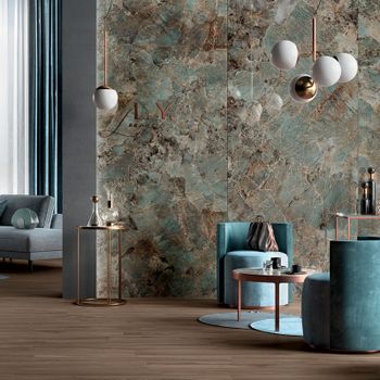 Mirage Cosmopolitan "CP07 Amazzonite" | Glänzend 120 x 120 cm