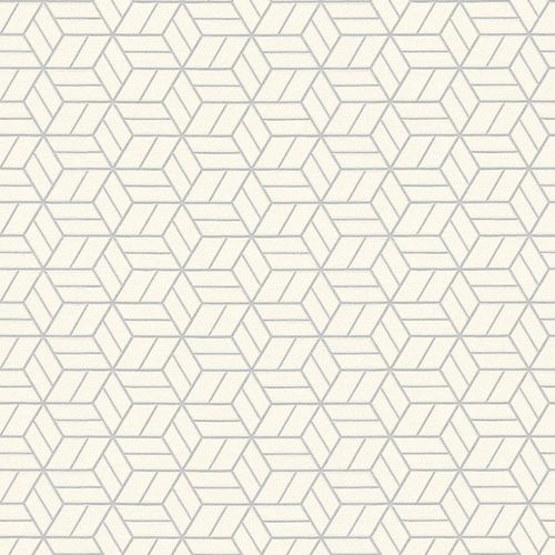 Vlies Geometrische Tapete Silber 