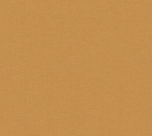 Senfgelbe Tapete in Textiloptik | B371784