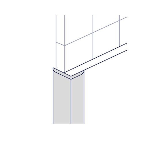 Gerflor Mural Revela Außenwinkel L-Profil | 260 cm Länge