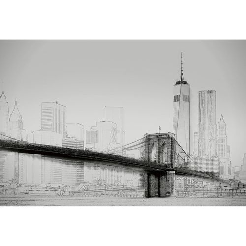 Fototapete New York Art Illustration Black And White DD118891 A.S. Création Designwalls
