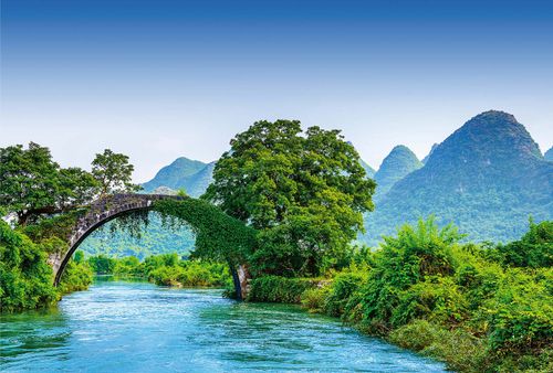 Fototapete Bridge Crosses A River In China DD118896 A.S. Création Designwalls
