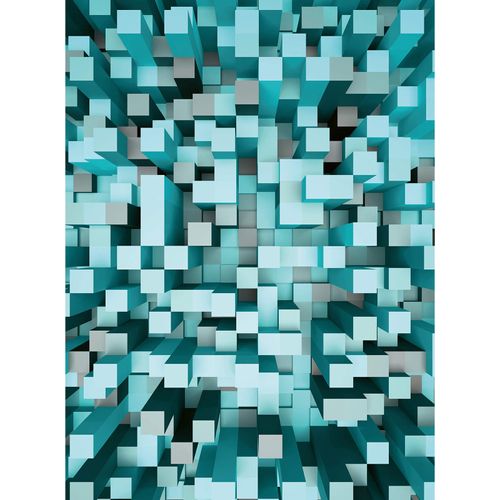 Fototapete 3D Squares Blue DD119051 A.S. Création Designwalls