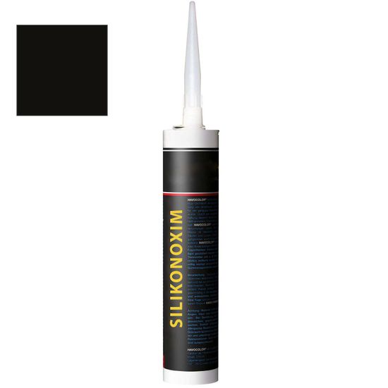 Silikon-Dichtstoff Oxim für Wandabschluss & Sockelleisten "22 Schwarz"