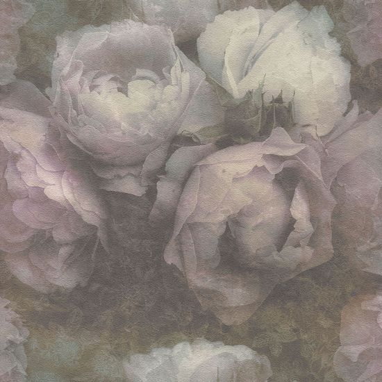 Vlies Blumentapete Violett 