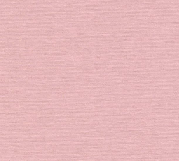 Rosa Tapete in Textiloptik | B389042