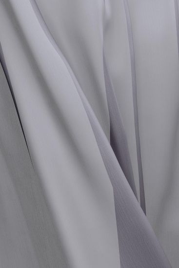 Transparenter  Vorhang mit verdeckten Schlaufen "Lisa Grau"